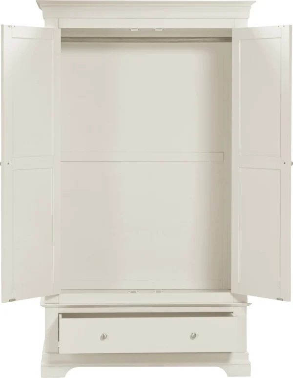 Bordeaux 2 Door Wardrobe (Ivory) - Image 3