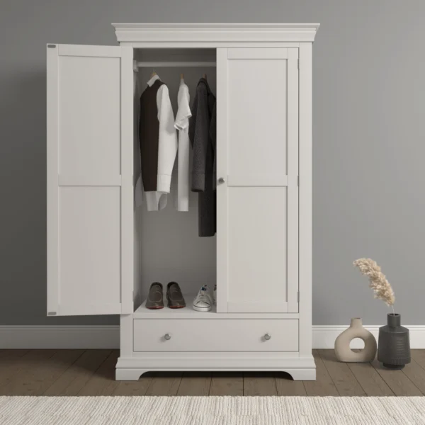 Bordeaux 2 Door Wardrobe (Ivory) - Image 7
