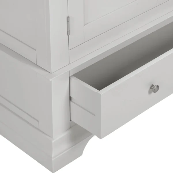 Bordeaux 2 Door Wardrobe (Pebble Grey) - Image 5