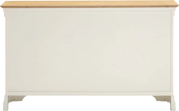 Bordeaux 2 Door 3 Drawer Sideboard (Ivory/Oak) - Image 5