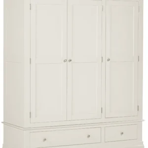 Bordeaux 3 Door Wardrobe (Ivory)