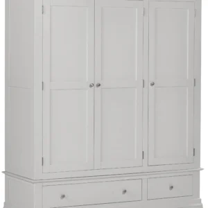 Bordeaux 3 Door Wardrobe (Pebble Grey)