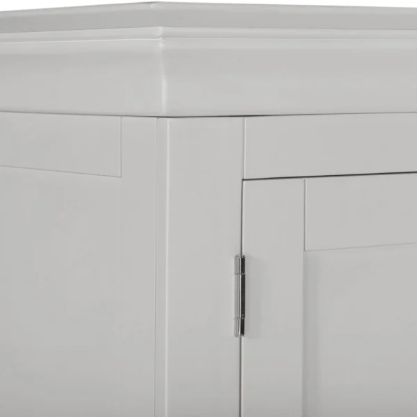 Bordeaux 3 Door Wardrobe (Pebble Grey) - Image 5