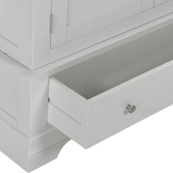 Bordeaux 3 Door Wardrobe (Pebble Grey) - Image 6