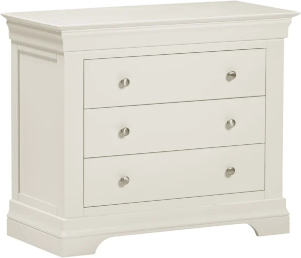 Bordeaux 3 Drawer Chest (Ivory) - Image 2
