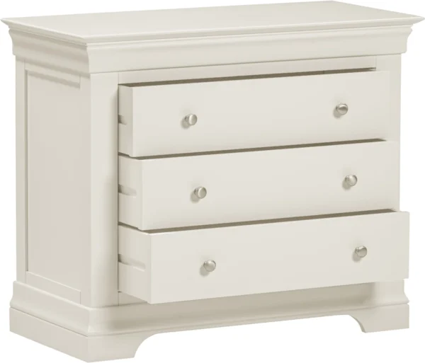 Bordeaux 3 Drawer Chest (Ivory) - Image 3