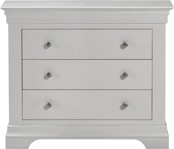 Bordeaux 3 Drawer Chest (Pebble Grey) - Image 3