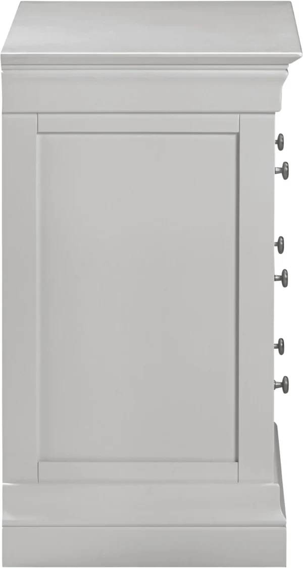 Bordeaux 3 Drawer Chest (Pebble Grey) - Image 4