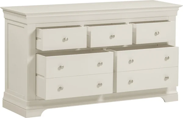 Bordeaux 3+2 Drawer Chest (Ivory) - Image 2