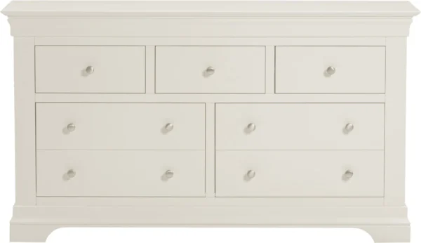 Bordeaux 3+2 Drawer Chest (Ivory) - Image 3