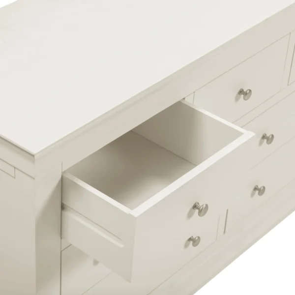 Bordeaux 3+2 Drawer Chest (Ivory) - Image 5