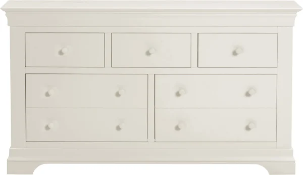 Bordeaux 3+2 Drawer Chest (Ivory) - Image 6