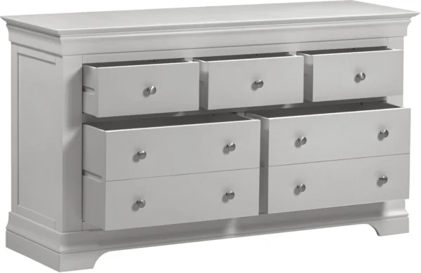 Bordeaux 3+2 Drawer Chest (Pebble Grey) - Image 2