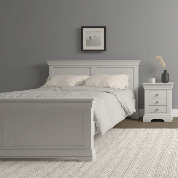 Bordeaux 5' Bed High Foot End (Ivory) - Image 6