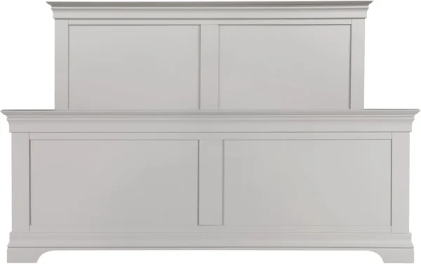 Bordeaux 5' Bed High Foot End (Pebble Grey) - Image 6