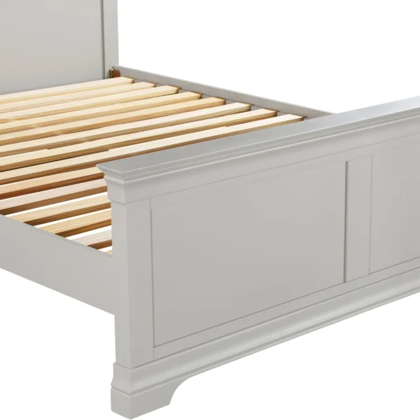 Bordeaux 5' Bed High Foot End (Pebble Grey) - Image 4