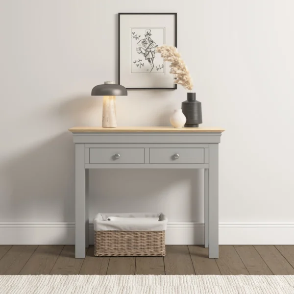Bordeaux Console Table (Pebble Grey/Oak) - Image 7