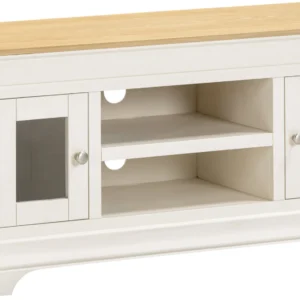 Bordeaux Small TV Stand (Ivory/Oak)