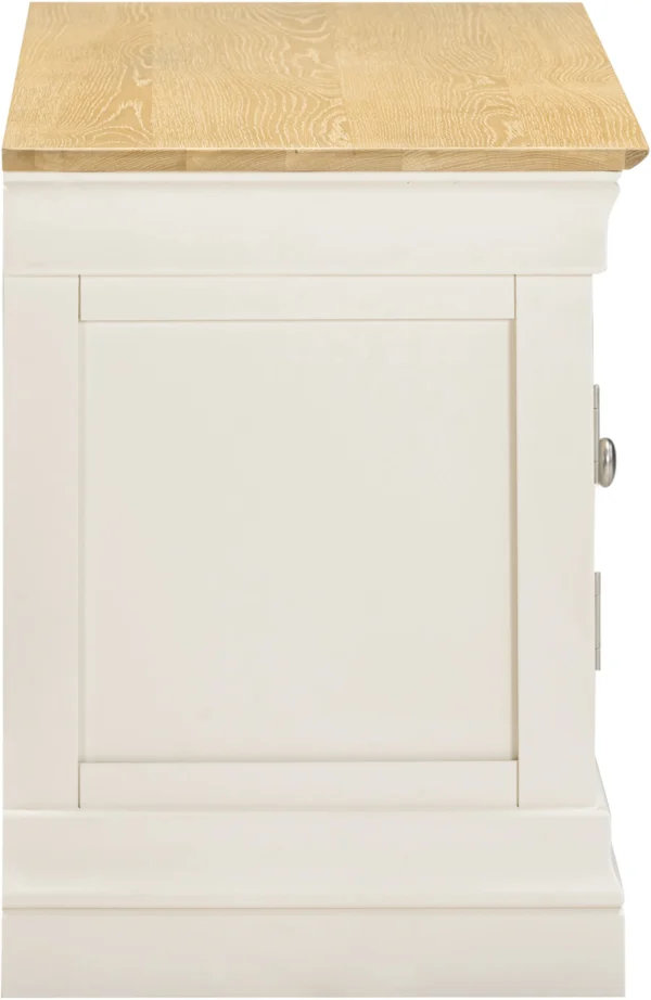 Bordeaux Small TV Stand (Ivory/Oak) - Image 4