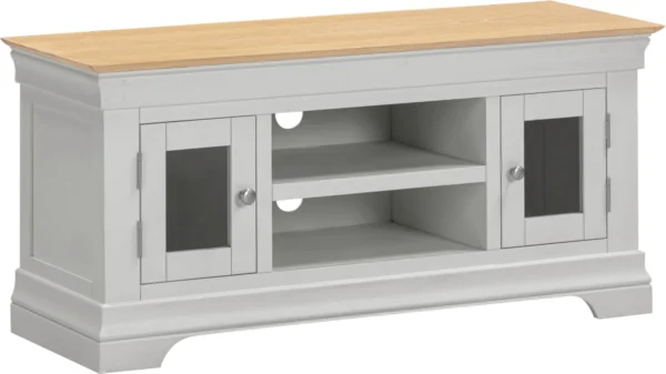Bordeaux Small TV Stand (Pebble Grey/Oak)