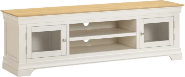 Bordeaux TV Stand (Ivory/Oak)