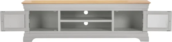 Bordeaux TV Stand (Pebble Grey/Oak) - Image 3