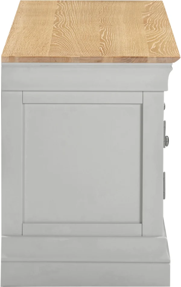 Bordeaux TV Stand (Pebble Grey/Oak) - Image 4