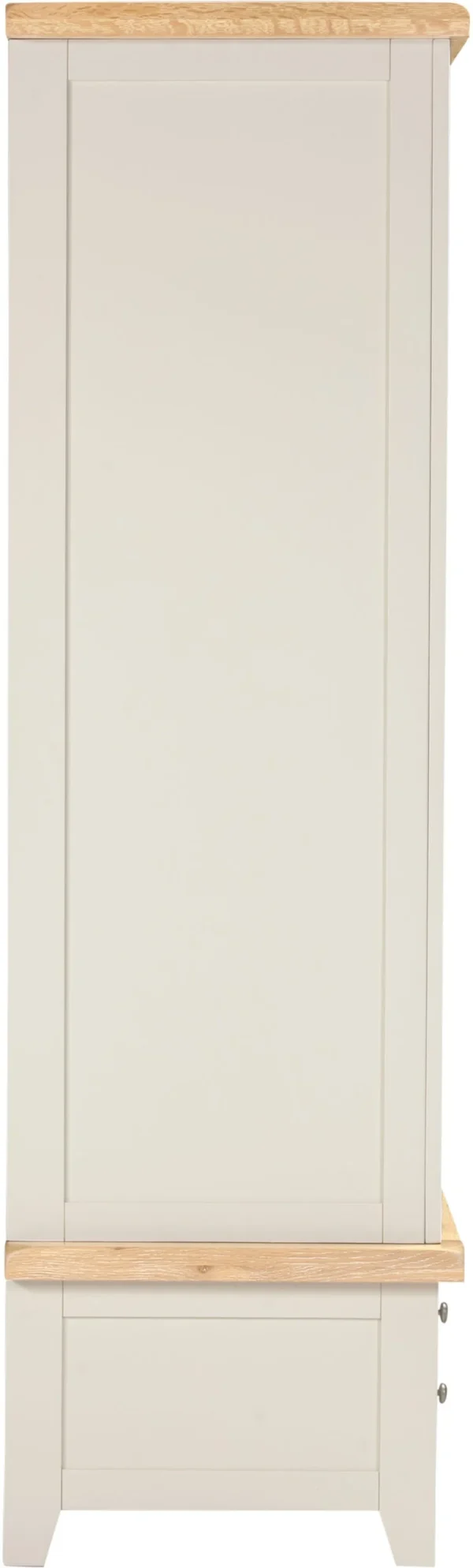 Windsor 2 Door 1 Drawer Wardrobe (Ivory/Oak) - Image 7