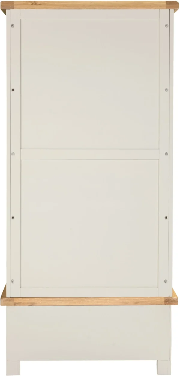 Windsor 2 Door 1 Drawer Wardrobe (Ivory/Oak) - Image 6