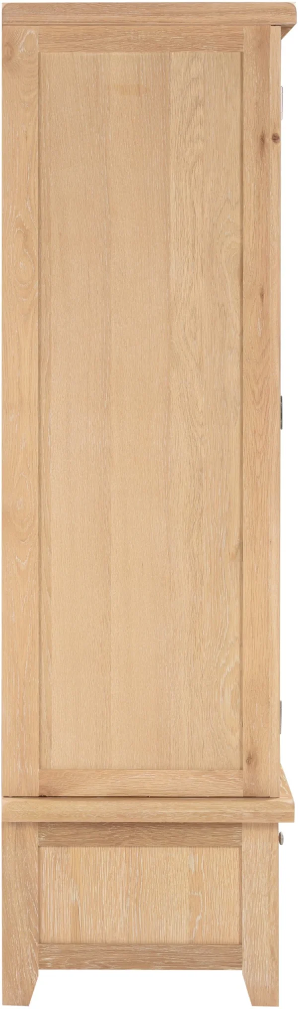 Windsor 2 Door 1 Drawer Wardrobe (Natural Oak) - Image 4