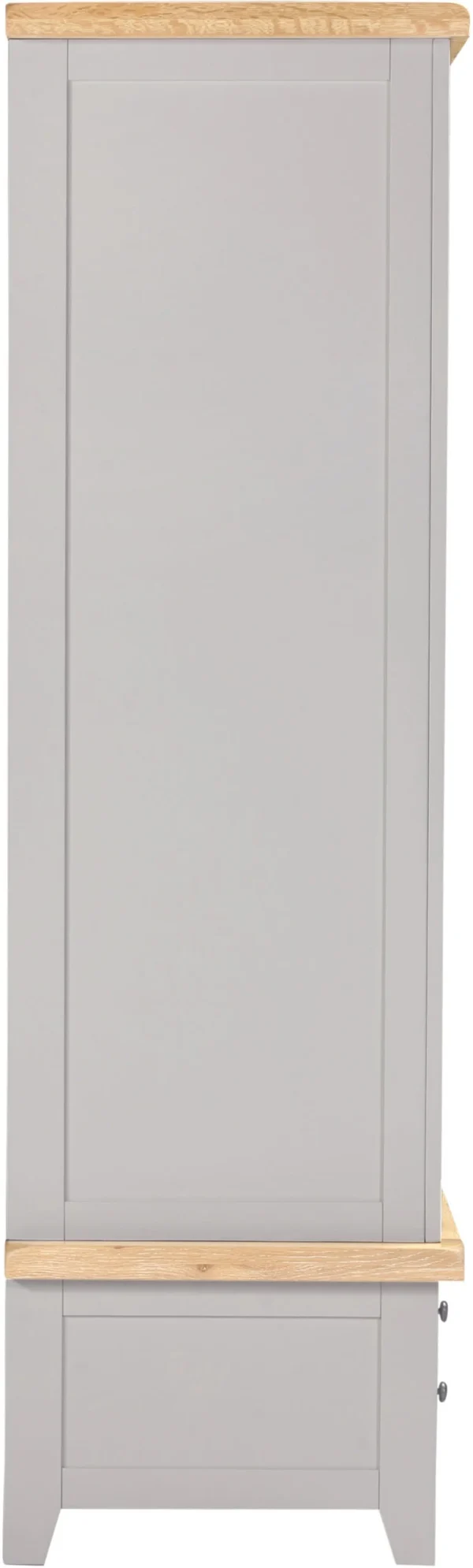Windsor 2 Door 1 Drawer Wardrobe (Pebble Grey/Oak) - Image 4