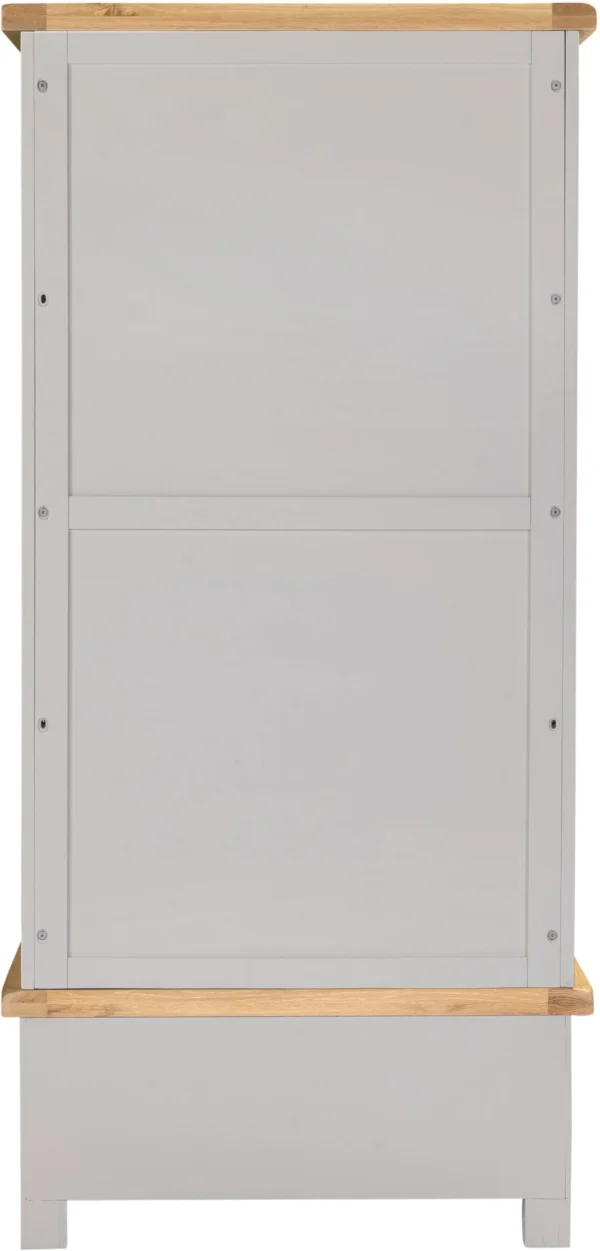 Windsor 2 Door 1 Drawer Wardrobe (Pebble Grey/Oak) - Image 5