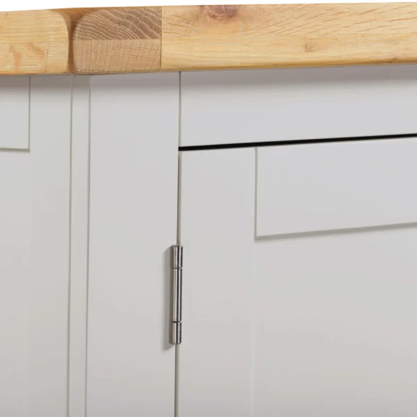 Windsor 2 Door 1 Drawer Wardrobe (Pebble Grey/Oak) - Image 6