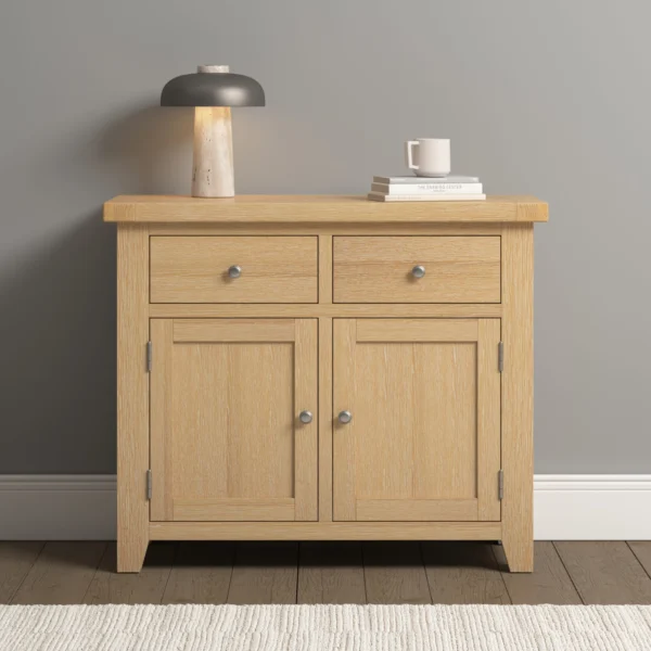 Windsor 2 Door 2 Drawer Sideboard (Natural Oak) - Image 2