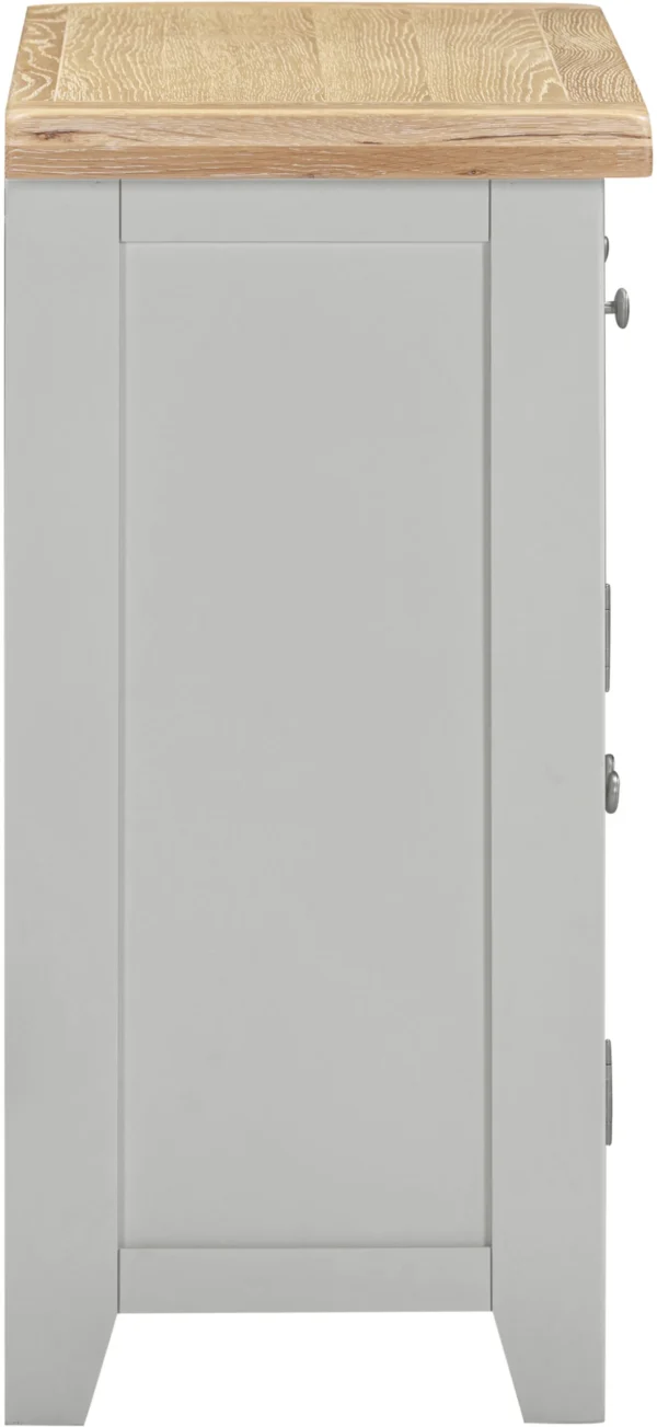 Windsor 2 Door 2 Drawer Sideboard (Pebble Grey/Oak) - Image 5