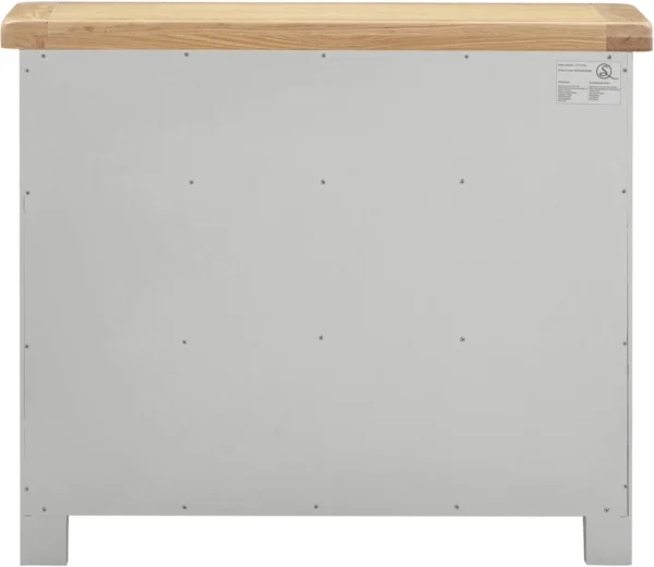 Windsor 2 Door 2 Drawer Sideboard (Pebble Grey/Oak) - Image 4