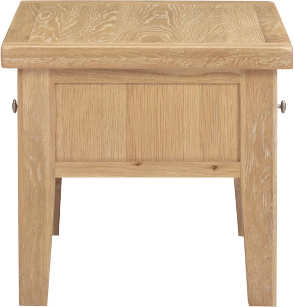 Windsor 2 Drawer Coffee Table (Natural Oak) - Image 4