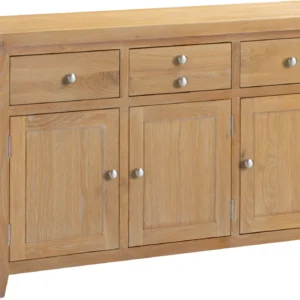 Windsor 3 Door 3 Drawer Sideboard (Natural Oak)