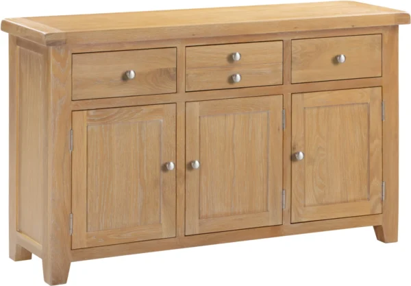 Windsor 3 Door 3 Drawer Sideboard (Natural Oak)