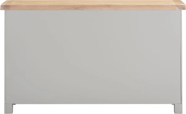 Windsor 3 Door 3 Drawer Sideboard (Pebble Grey/Oak) - Image 5
