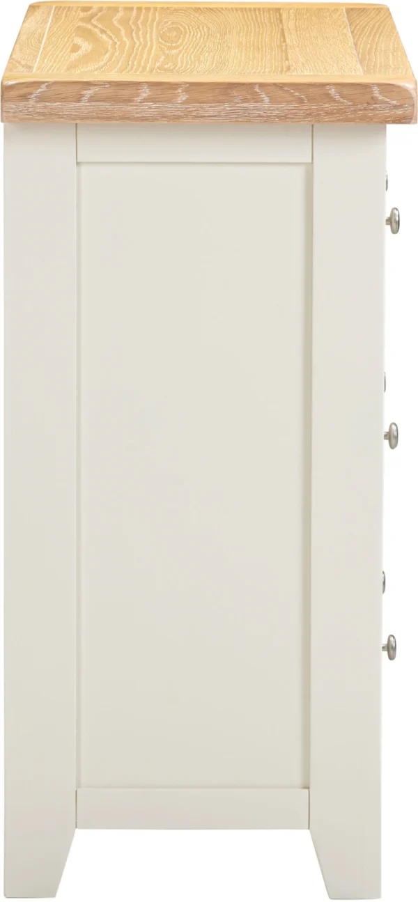 Windsor 3 Drawer Chest (Ivory/Oak) - Image 4