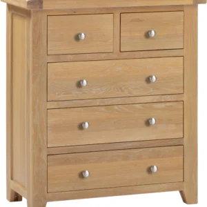 Windsor 3+2 Drawer Chest (Natural Oak)