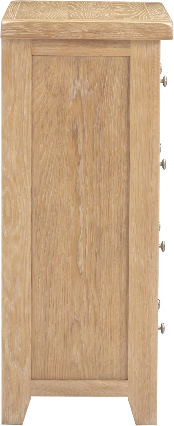 Windsor 3+2 Drawer Chest (Natural Oak) - Image 4