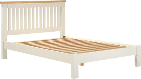 Windsor 4'6" Bed Low Foot End (Ivory/Oak)