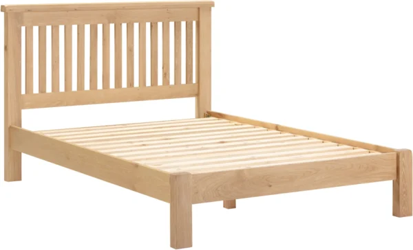 Windsor 4'6" Bed Low Foot End (Natural Oak)