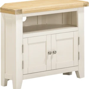 Windsor Corner TV Unit (Ivory/Oak)