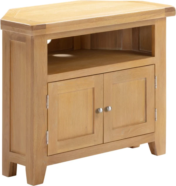 Windsor Corner TV Unit (Natural Oak)
