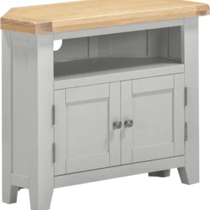 Windsor Corner TV Unit (Pebble Grey/Oak)