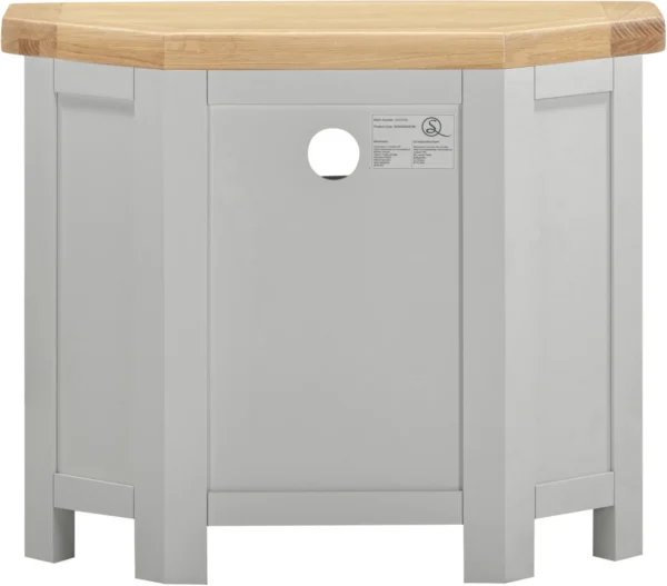 Windsor Corner TV Unit (Pebble Grey/Oak) - Image 5