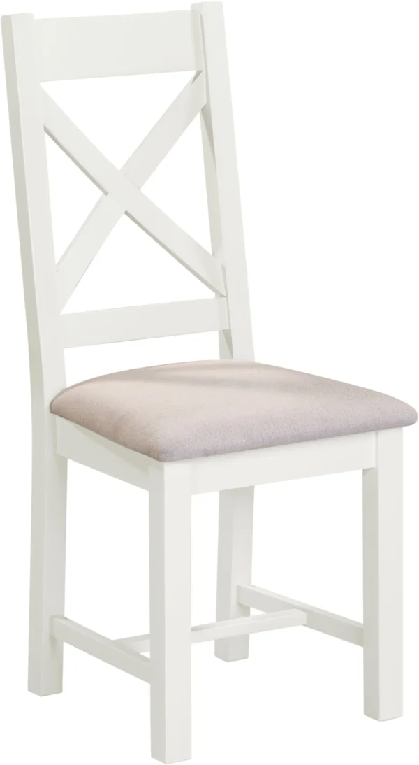 Windsor Cross Back Chair (Ivory/Oat Fabric)